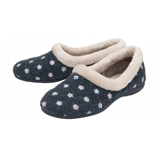  Navy Kylie Full Shoe Slippers | Lotus