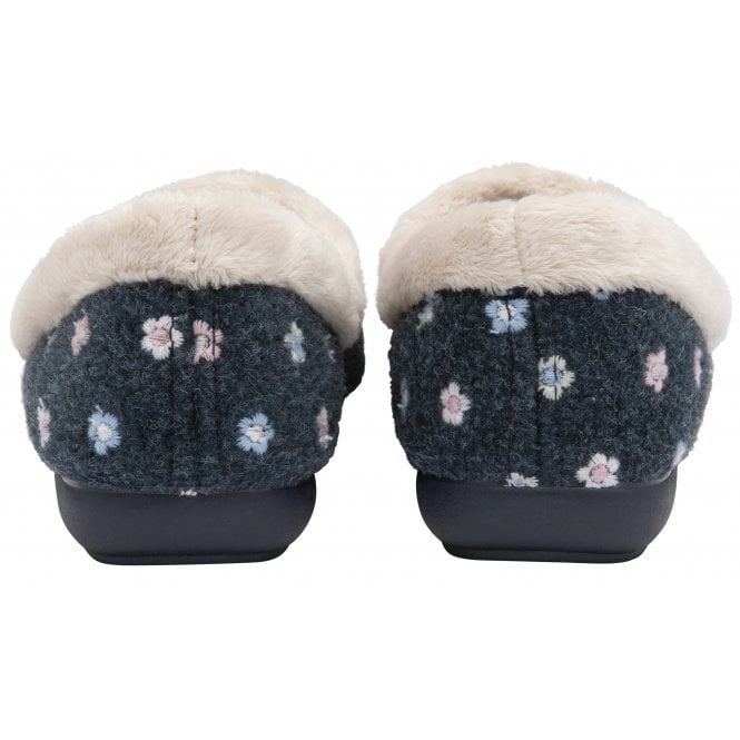  Navy Kylie Full Shoe Slippers | Lotus