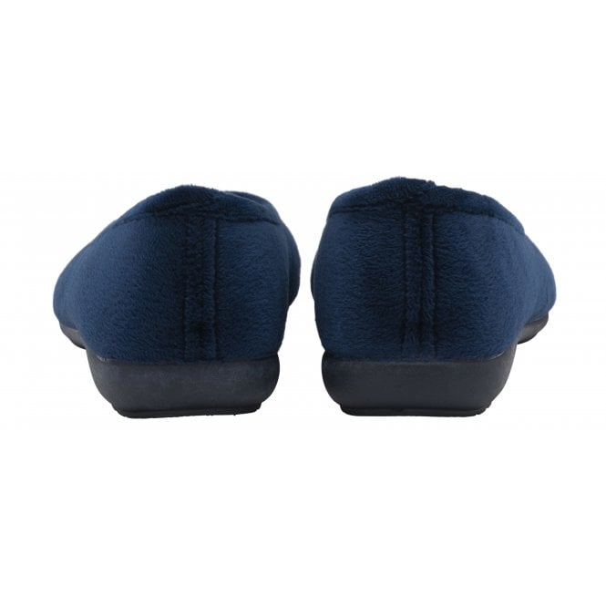  Navy Lois Ballerina Slippers | Lotus