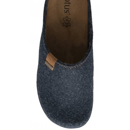  Navy Textile Sidney Mule Slippers | Lotus