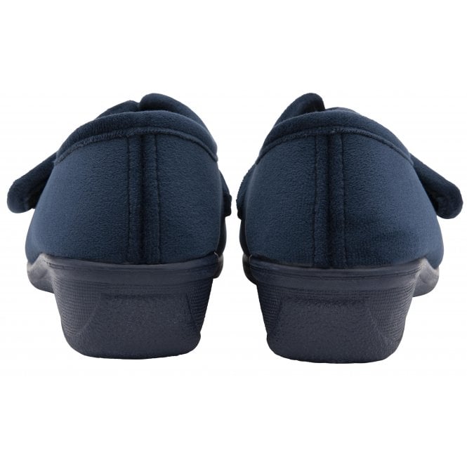  Navy Winnie Full Shoe Slippers | Lotus 