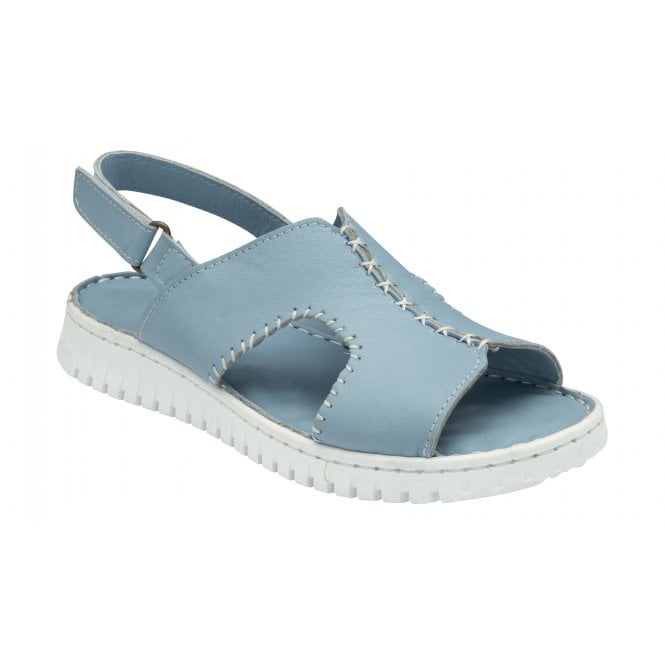  Pale Blue Leather Astrid Slingback Sandals | Lotus