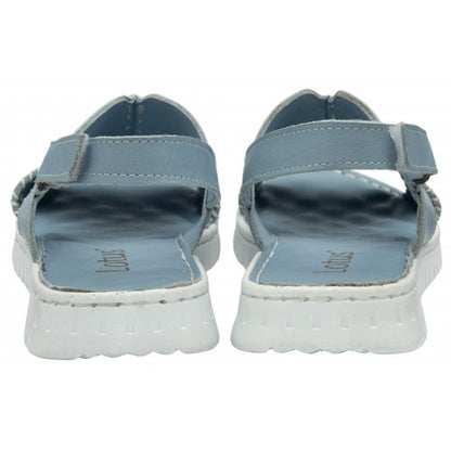  Pale Blue Leather Astrid Slingback Sandals | Lotus