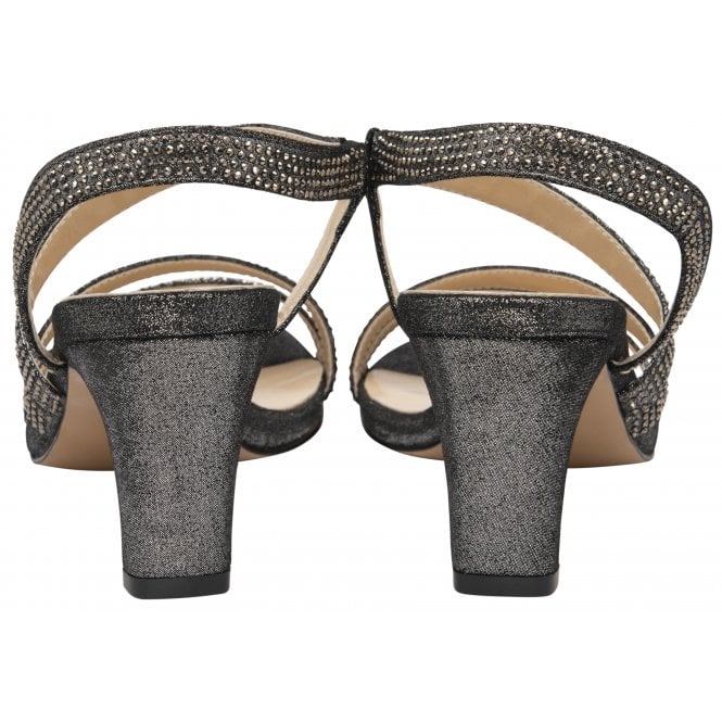  Pewter Bernadette Open-Toe Sandals | Lotus