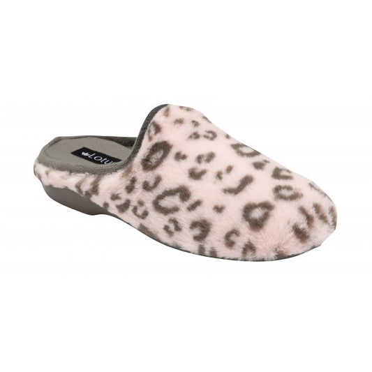  Pink Leopard-Print Cara Mule Slippers | Lotus