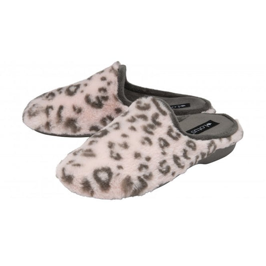  Pink Leopard-Print Cara Mule Slippers | Lotus
