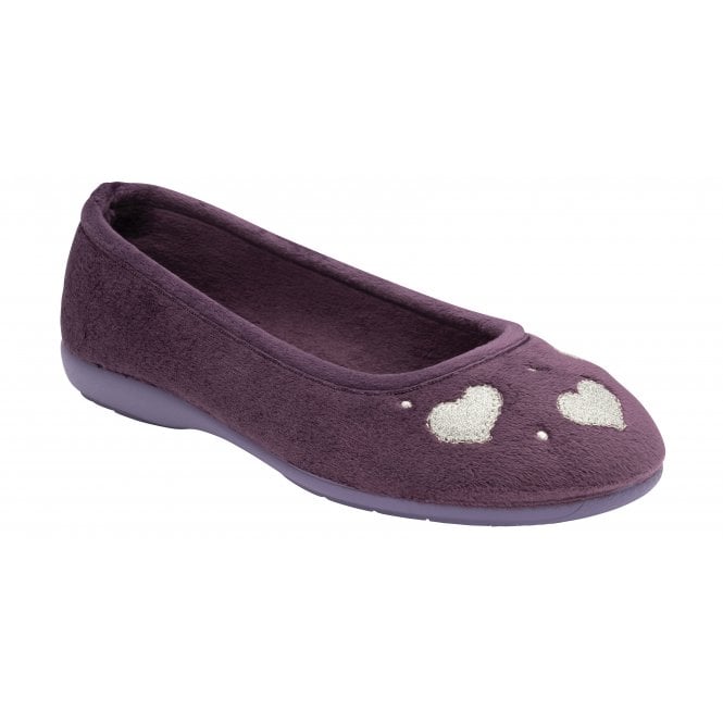  Purple Lois Ballerina Slippers | Lotus