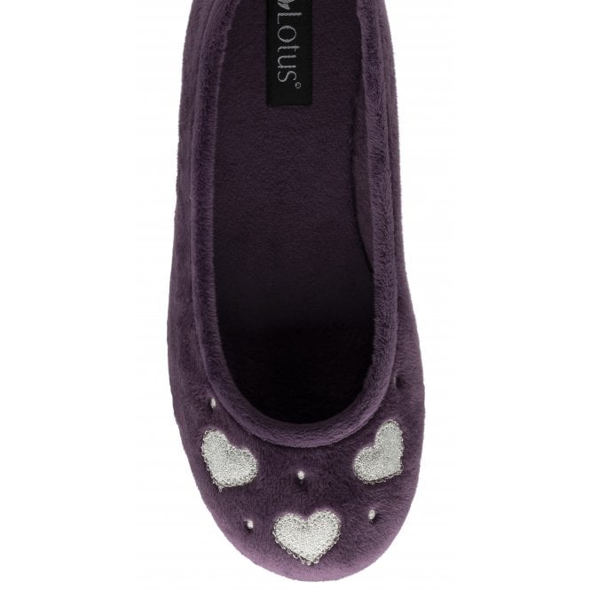  Purple Lois Ballerina Slippers | Lotus