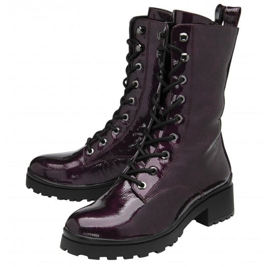  Purple Patent Delaney Mid-Calf Boots | Lotus