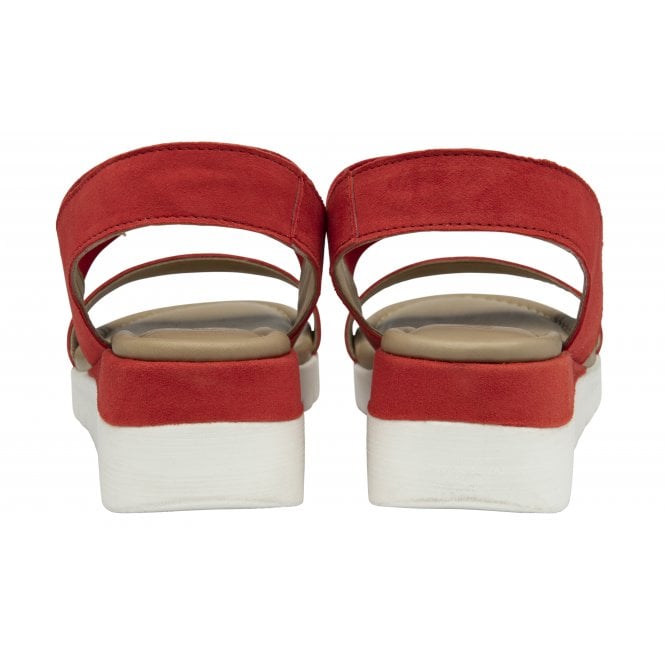  Red Cecilla Open-Toe Sandals | Lotus