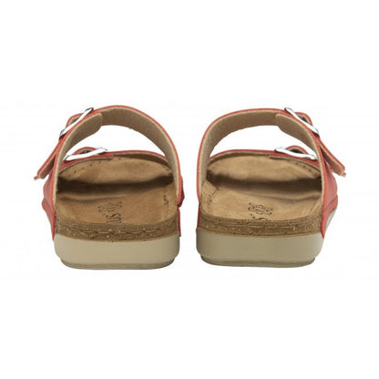  Red Cortona Open-Toe Mule Sandals | Lotus