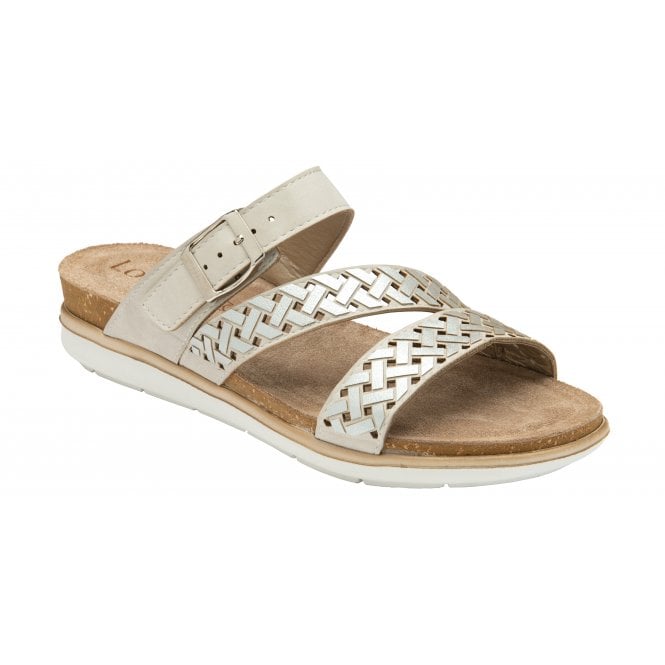  Silver Capri Mule Sandals | Lotus