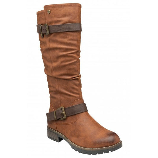  Tan & Brown Robin Knee High Boots | Lotus