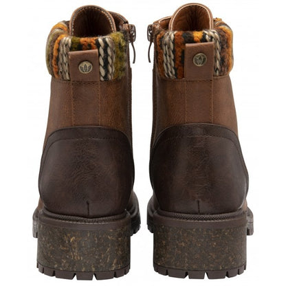  Tan Hickory Zip-Up Ankle Boots | Lotus