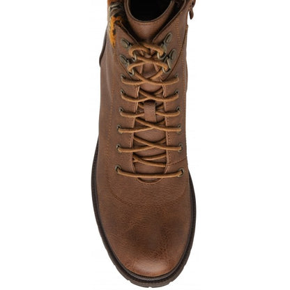  Tan Hickory Zip-Up Ankle Boots | Lotus