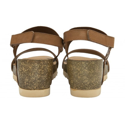  Tan Leather Brielle Wedge Sandals | Lotus