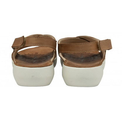  Tan Leather Gianna Open-Toe Sandals | Lotus