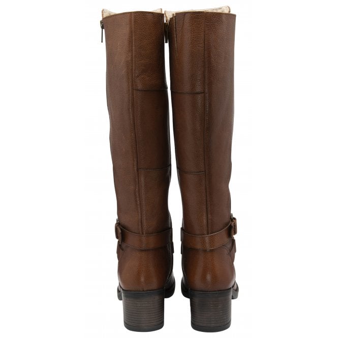  Tan Leather Jive Knee High Boots | Lotus