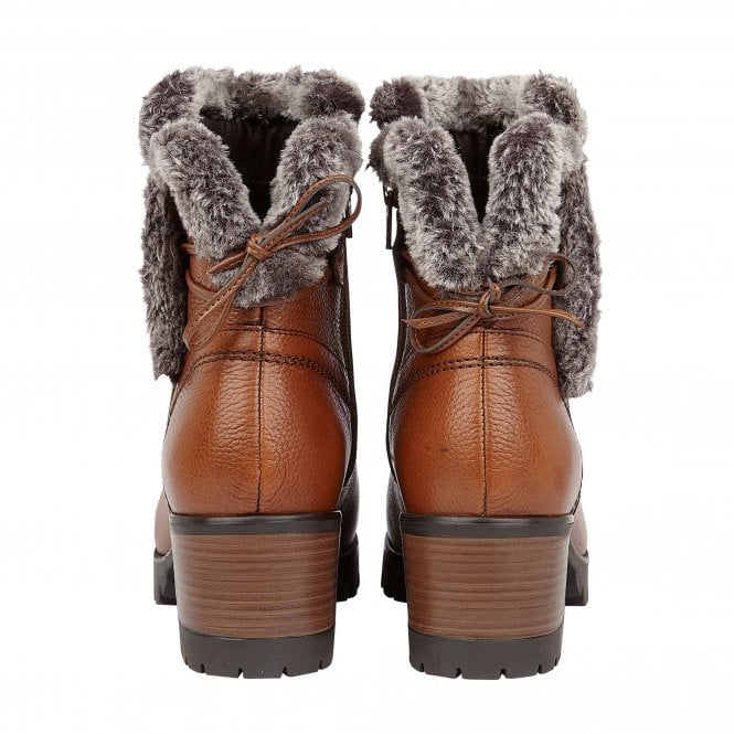  Tan Leather Suzy Ankle Boots | Stressless By Lotus