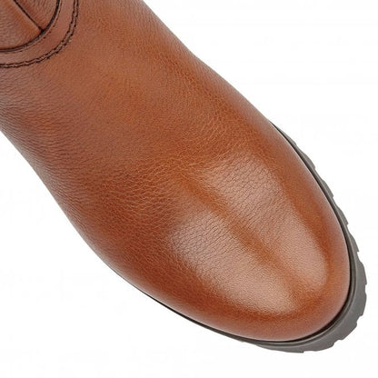  Tan Leather Suzy Ankle Boots | Stressless By Lotus