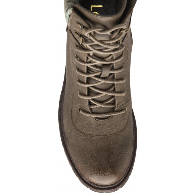  Taupe Hickory Zip-Up Ankle Boots | Lotus