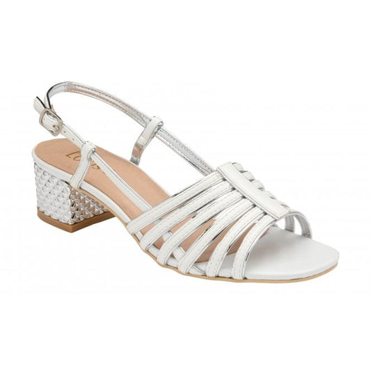  White Cheryl Open-Toe Sandals | Lotus