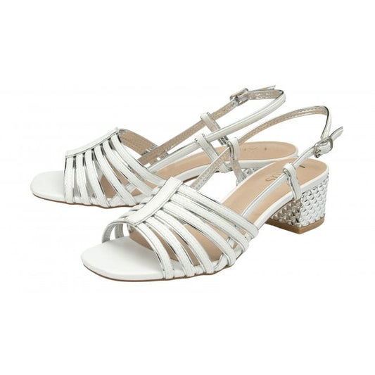  White Cheryl Open-Toe Sandals | Lotus