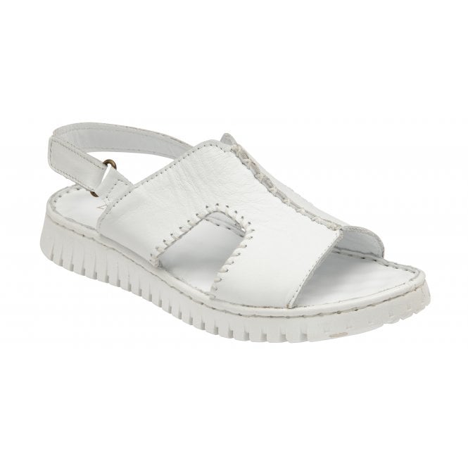  White Leather Astrid Slingback Sandals | Lotus