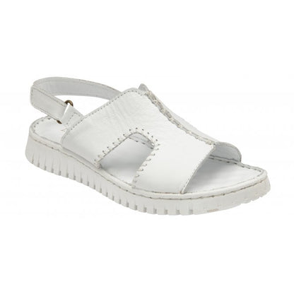  White Leather Astrid Slingback Sandals | Lotus