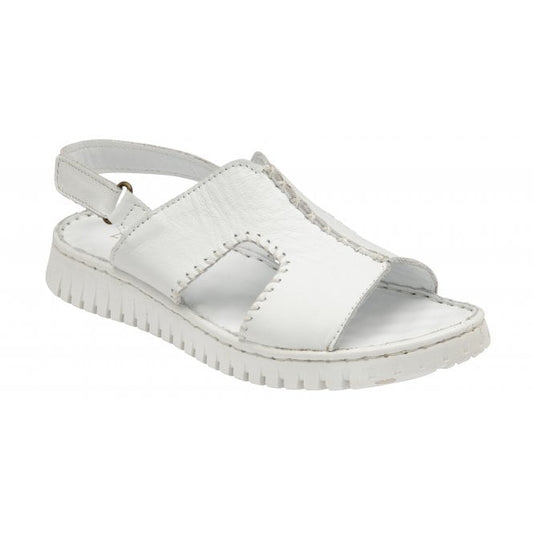  White Leather Astrid Slingback Sandals | Lotus