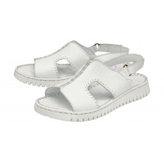  White Leather Astrid Slingback Sandals | Lotus