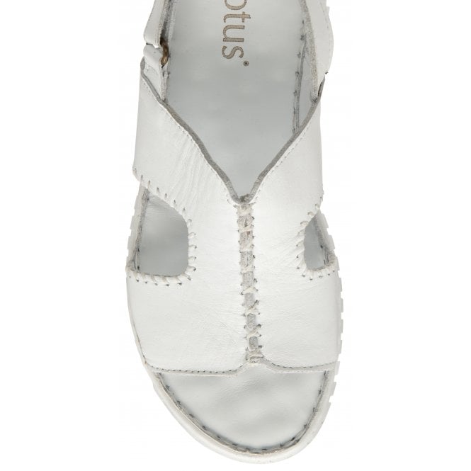  White Leather Astrid Slingback Sandals | Lotus