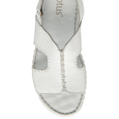  White Leather Astrid Slingback Sandals | Lotus
