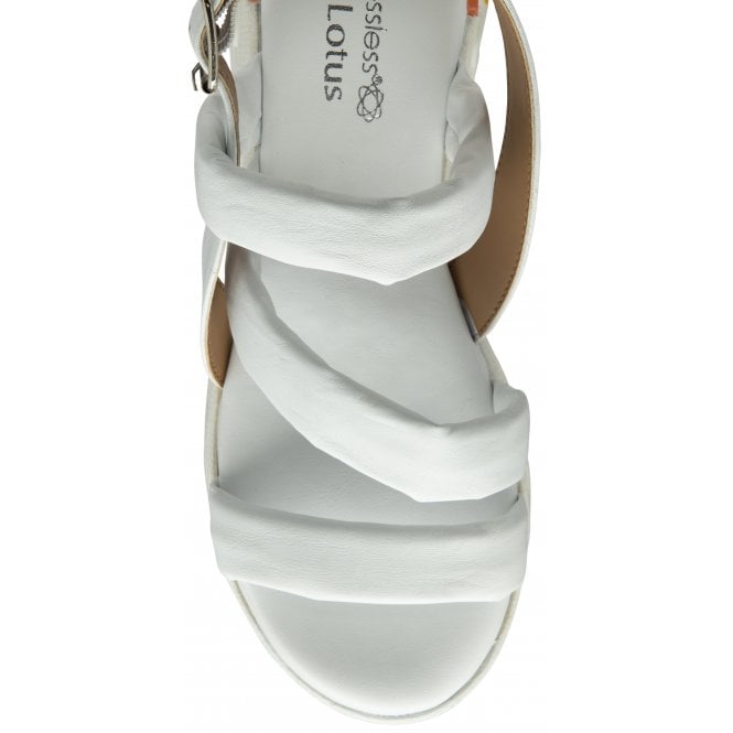  White Leather Fionne Slingback Sandals | Stressless By Lotus