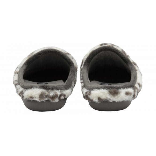  White Leopard-Print Cara Mule Slippers | Lotus