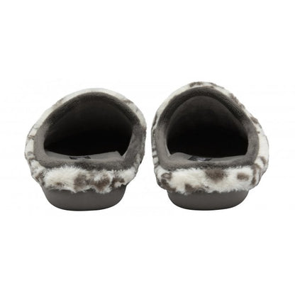  White Leopard-Print Cara Mule Slippers | Lotus