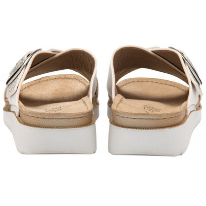  White Marta Mule Sandals | Lotus
