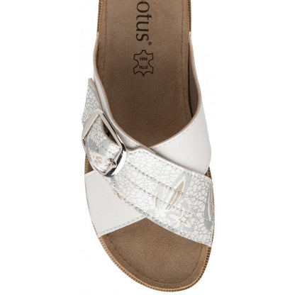  White Marta Mule Sandals | Lotus