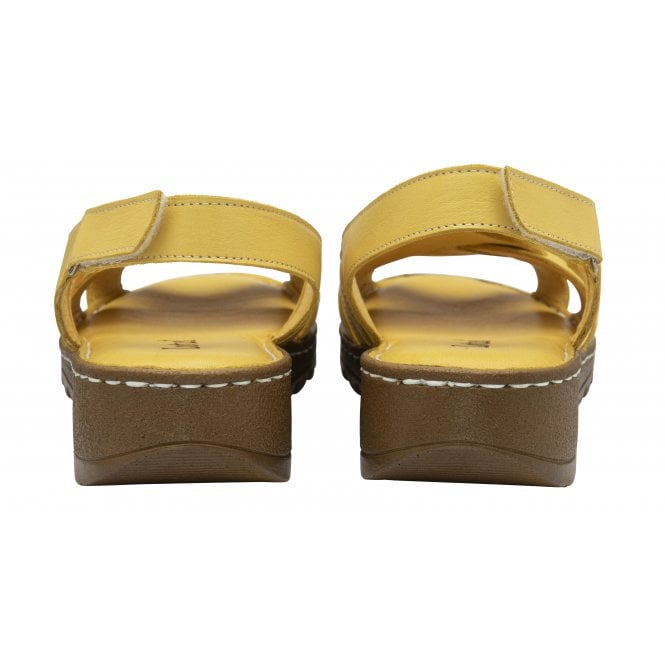  Yellow Leather Ceylan Slingback Sandals | Lotus