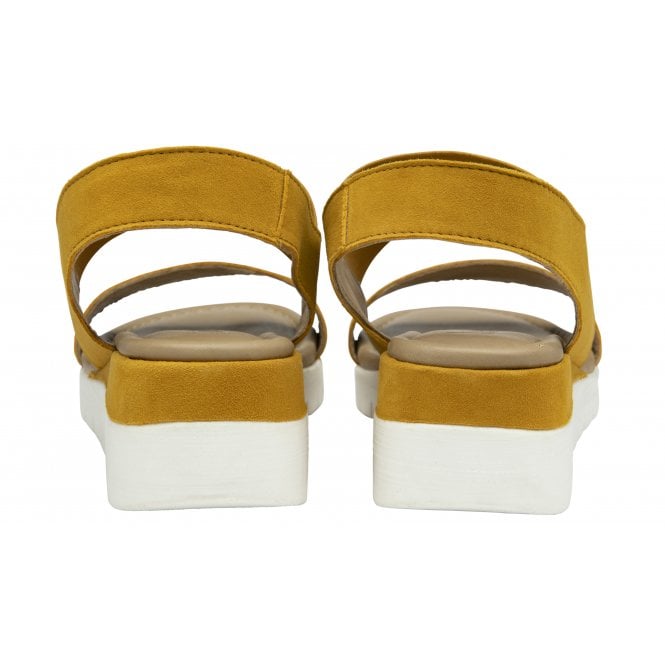  Yellow Suede Cecilla Open-Toe Sandals | Lotus